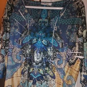 Long sleeve plus size top